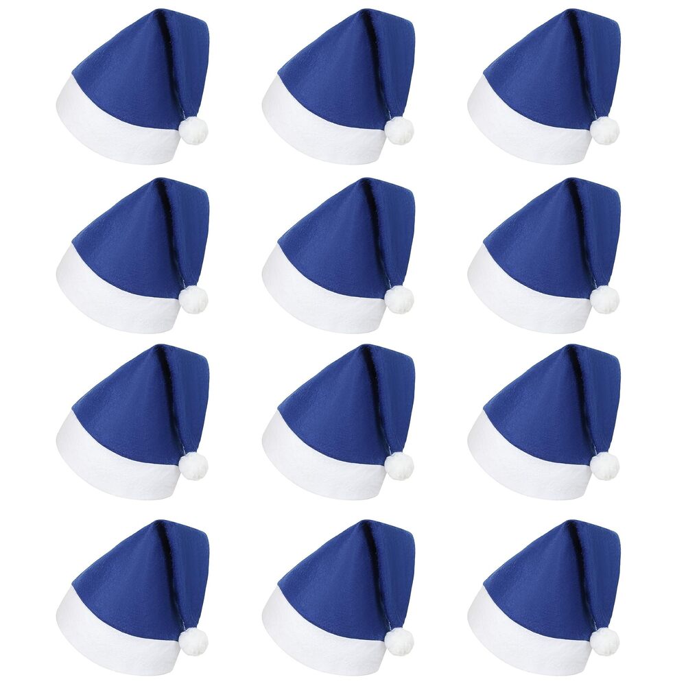 2900 Santa Hats Bulk for Adults,12pcs Christmas Hats Adults Universal Fit